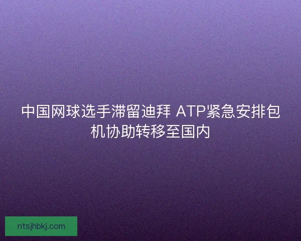 中国网球选手滞留迪拜 ATP紧急安排包机协助转移至国内